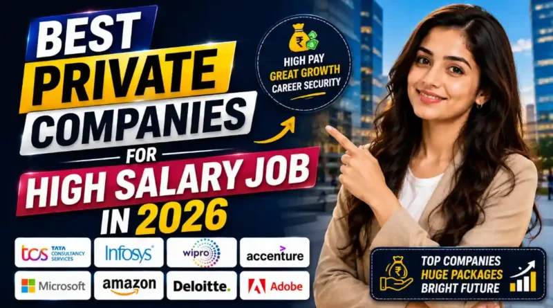 Best Private Companies for High Salary Job in 2026